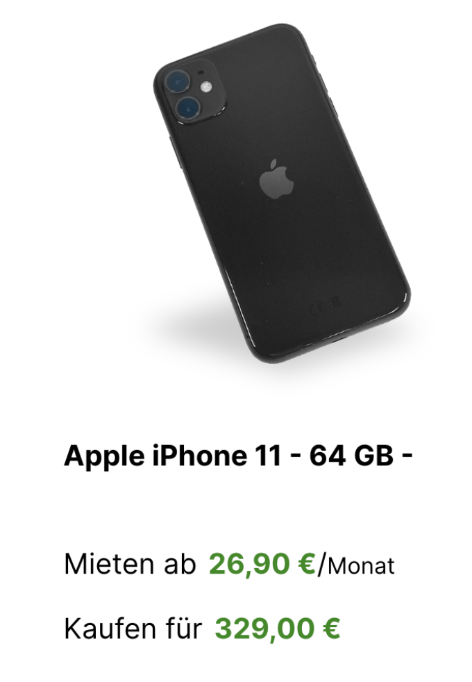 Apple iPhone 11 - 64 GB  - Black